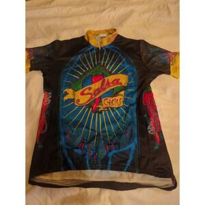 Vintage Salsa Cycles Bicycle Jersey Size Large VOLER Made in USA Chili Peppers